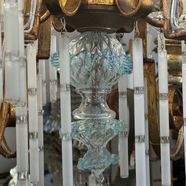 イタリア 1900年代 ガラス シャンデリア