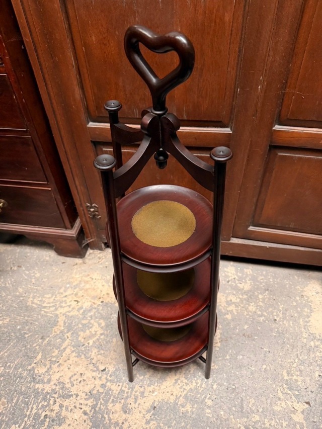イギリス 1890年代 マホガニー キャンドルスタンド