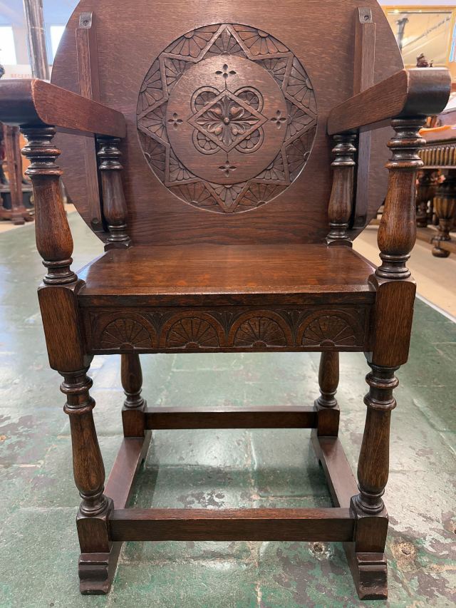 イギリス 1920年代 オーク モンクスチェア