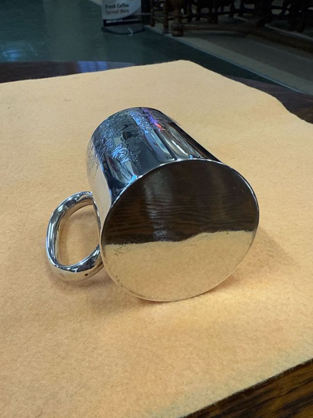 1900年頃 英国アンティーク シルバープレート製 マグカップ JP&amp;S 1900年頃 英国アンティーク シルバープレート製 マグカップ JP&S