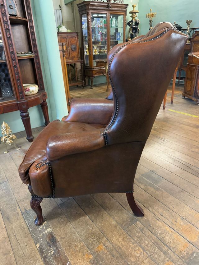 英国 イギリス アンティーク チェア レザー ボルボレッグ 英国
