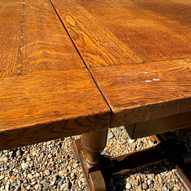 イギリス 1930年代 オーク ドローリーフテーブル