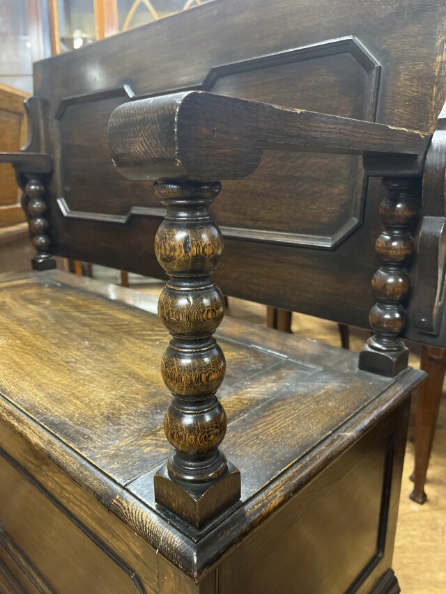 イギリス 1930年代 オーク モンクスベンチ EC-05695