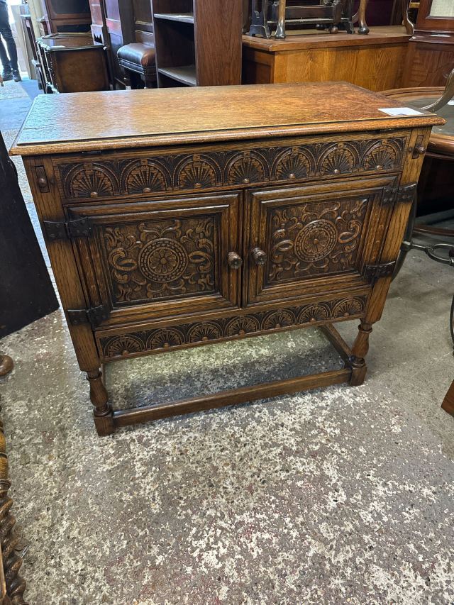 イギリス 1930年代 オーク サイドボードデスク ECUKSA0007