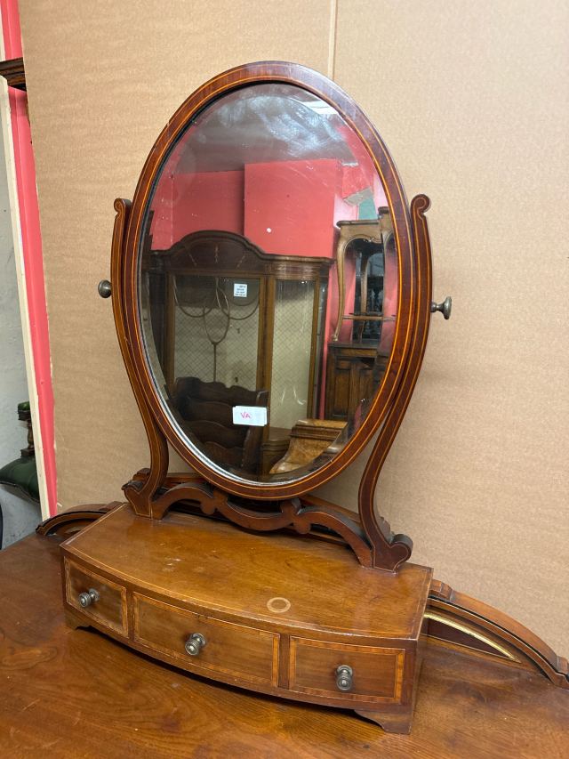 イギリス 1900年代 マホガニー ミラー ECUKSA0108