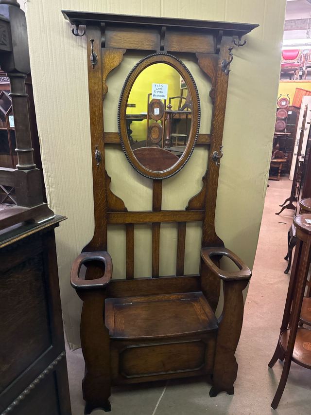 イギリス 1930年代 オーク ミラー ホールスタンド ECUKSA0123