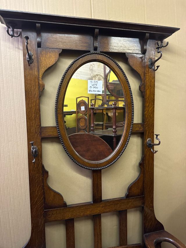 イギリス 1930年代 オーク ミラー ホールスタンド