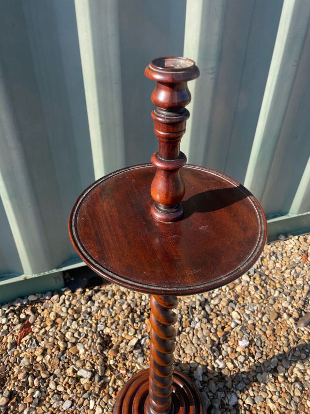 イギリス 1890年代 マホガニー キャンドルスタンド