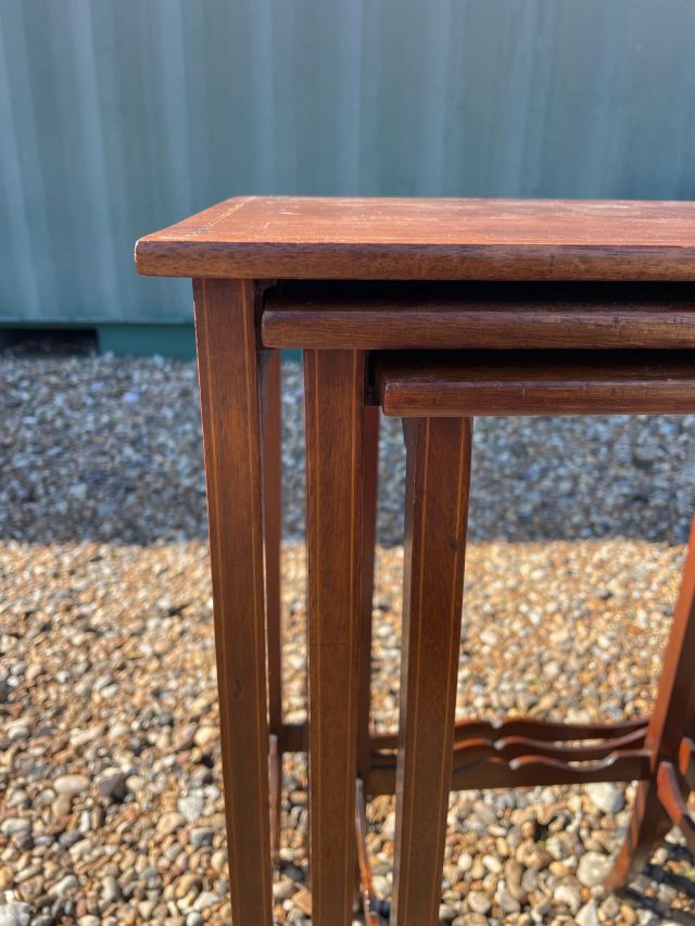 イギリス 1910年代 マホガニー ネストテーブル