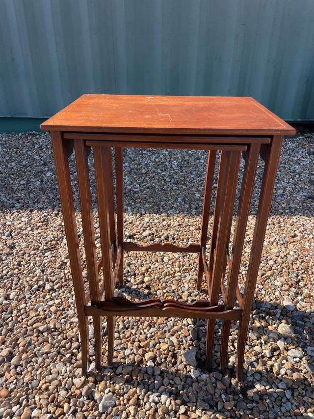 イギリス 1910年代 マホガニー ネストテーブル
