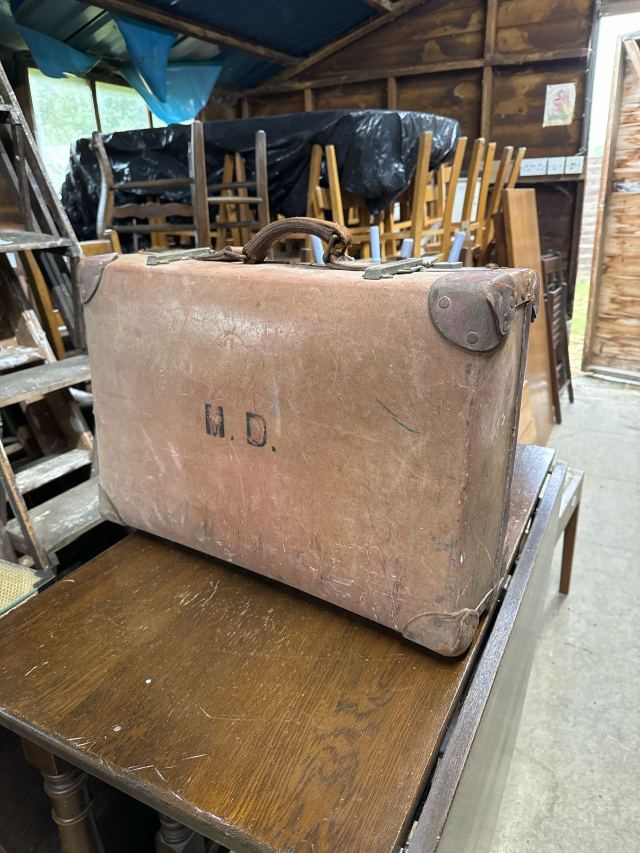 イギリス 1920年代 キャンバス トランク ECUKNW0003