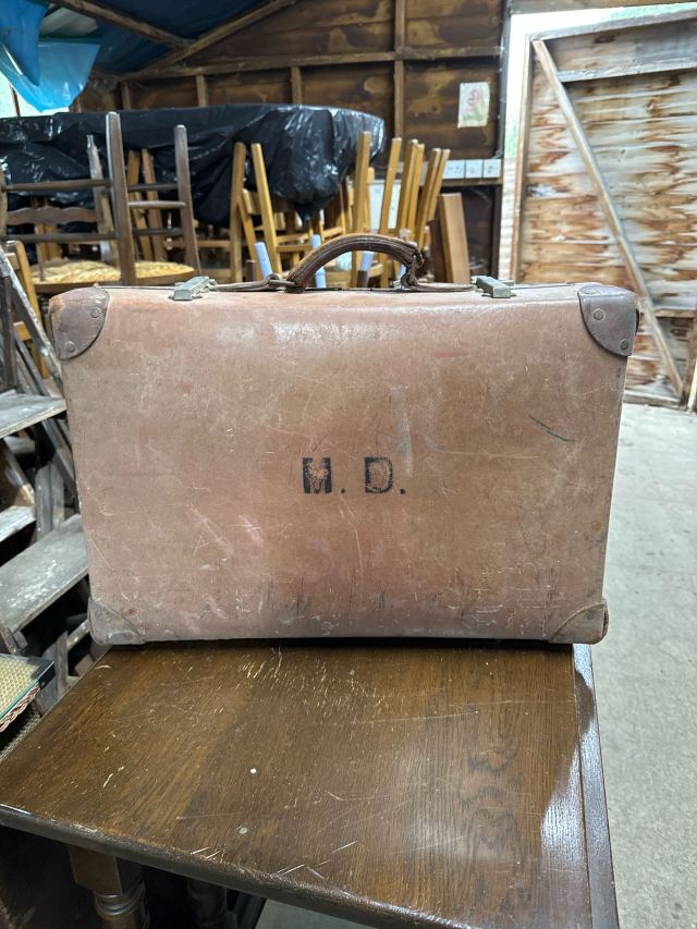 イギリス 1920年代 キャンバス トランク