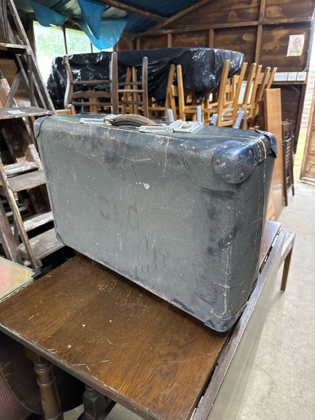 イギリス 1960年代 キャンバス トランク ECUKNW0005