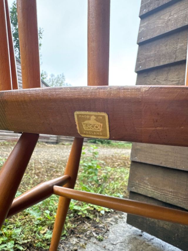 【希少】ERCOL クエーカー アームチェア　1960年代　刻印あり　アーコール HOMEWARD [ホームワード] / 1960's ERCOL アーコール・ゴールド