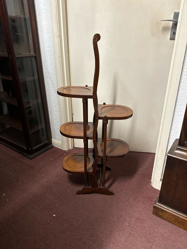イギリス 1920年代 マホガニー ケーキスタンド