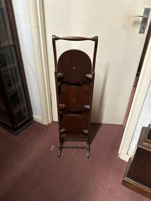 イギリス 1920年代 マホガニー ケーキスタンド