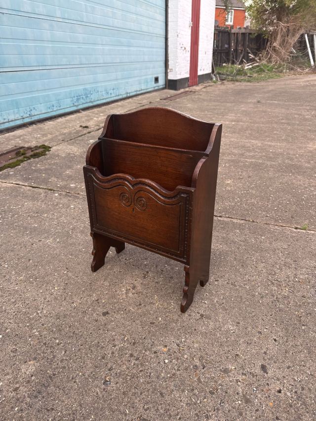 イギリス 1920年代 マホガニー マガジンラック