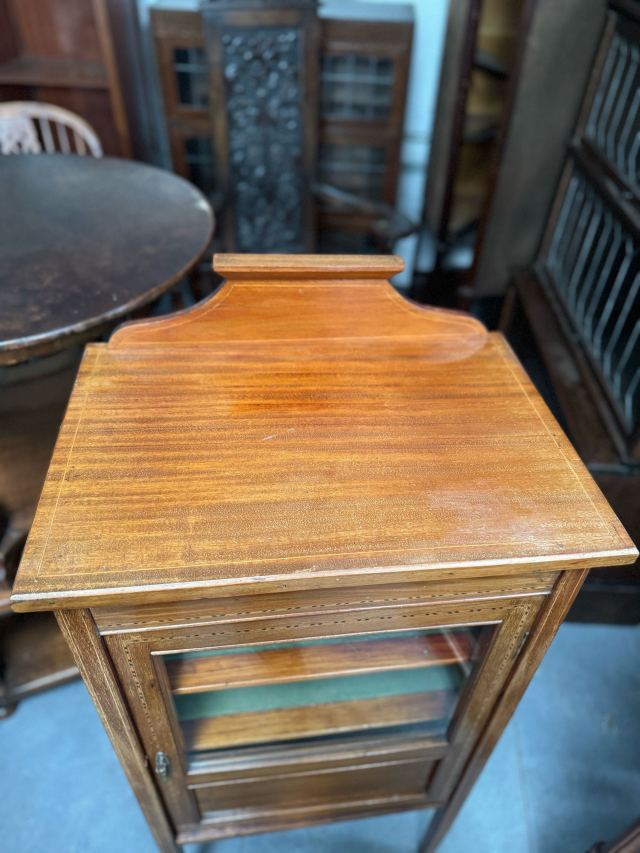 イギリス 1910年代 マホガニー ミュージックキャビネット