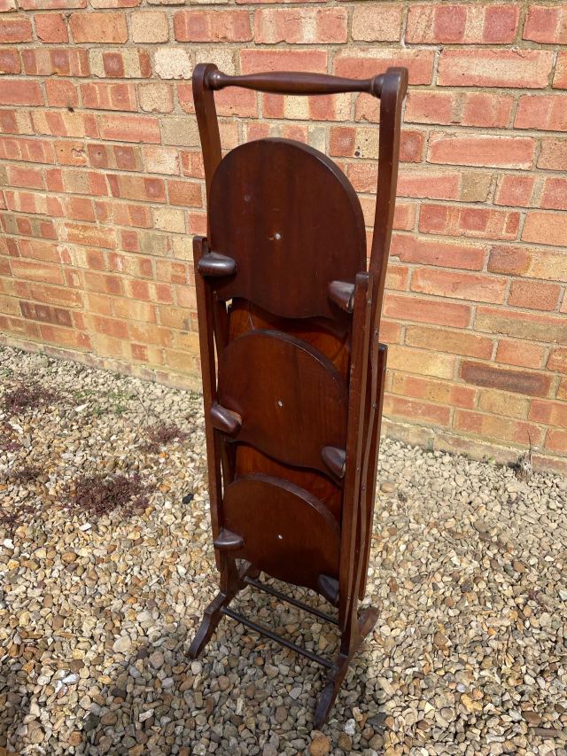 イギリス 1920年代 マホガニー ケーキスタンド