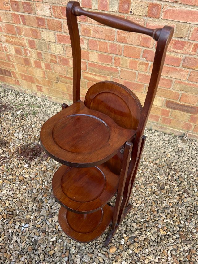 イギリス 1920年代 マホガニー ケーキスタンド