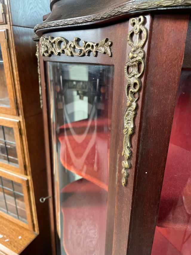 フランス 1930年代 マホガニー ガラスキャビネット