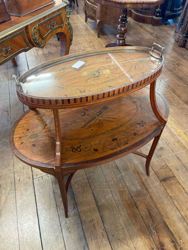 美しい寄木細工 西洋クラシック 寄木細工 サイドテーブル アンティーク調 64530-m-01-pl.jpg