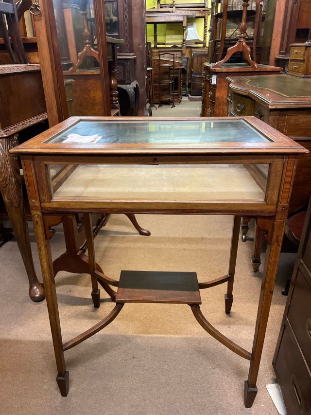 イギリス 1920年代 マホガニー ガラスショーケース