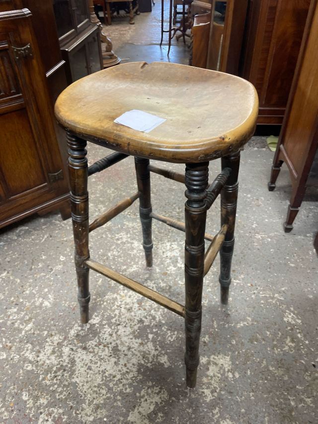 アンティーク 家具 スツール パブチェア 1950年頃 オーク材 英国 043A アンティーク 家具 スツール パブチェア 1950年頃 オーク材 英国