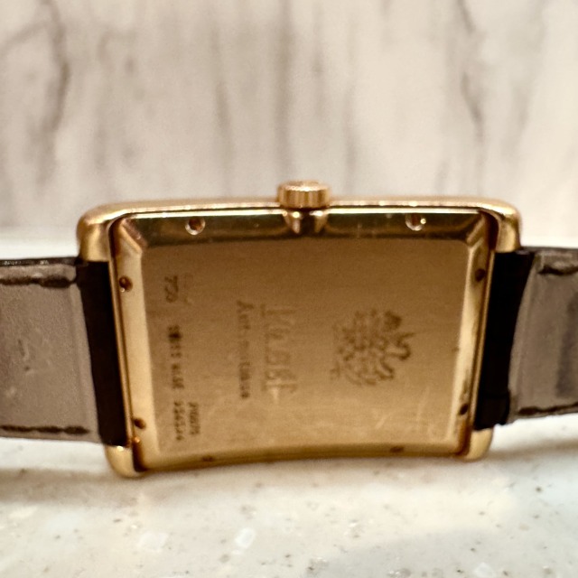 スイス PIAGET ピアジェ メンズ 腕時計 レクタングルアランシェンヌXL ピンクゴールド ECMC-0029