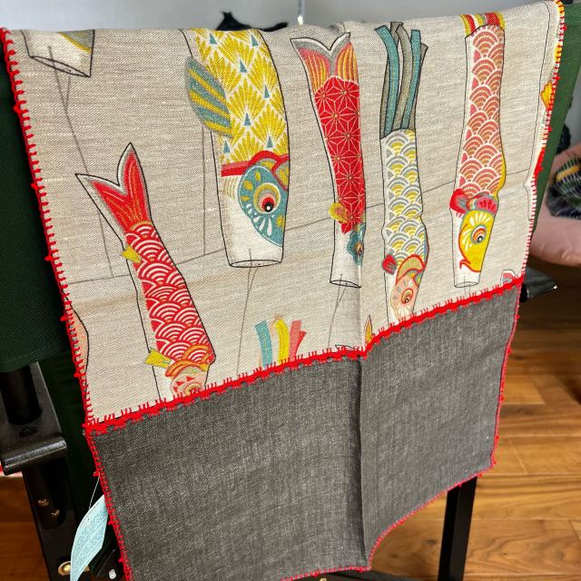 LeO ATLaNTE キッチンクロス/鯉のぼり(グレー) ECJPJC0051