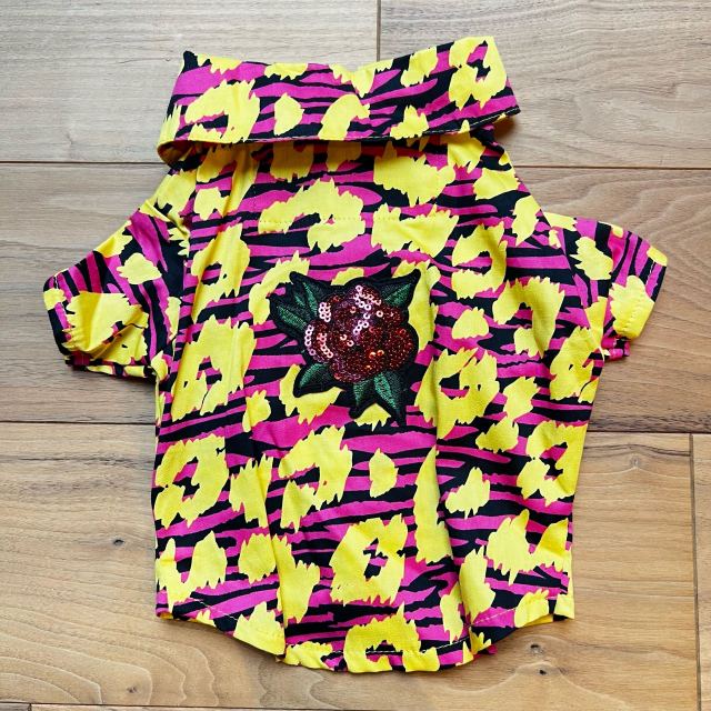 犬用オシャレシャツ/バラ XSサイズ ECJPJC0084