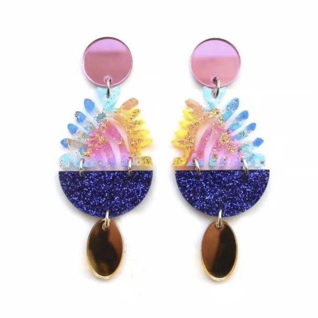 カラフルピアス/ネイビードロップ ECJPJC0125