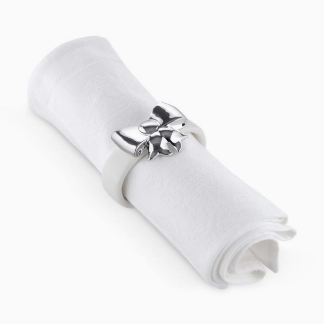 「Tami」ALESSI ジロトンドステンレス製ナプキンリングセット6個 Girotondo: Napkin ring by King-Kong | Alessi