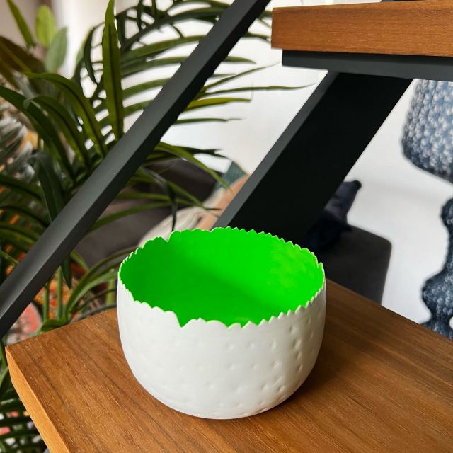 ニュージーランド メタル ペイント カラフルボウル グリーン