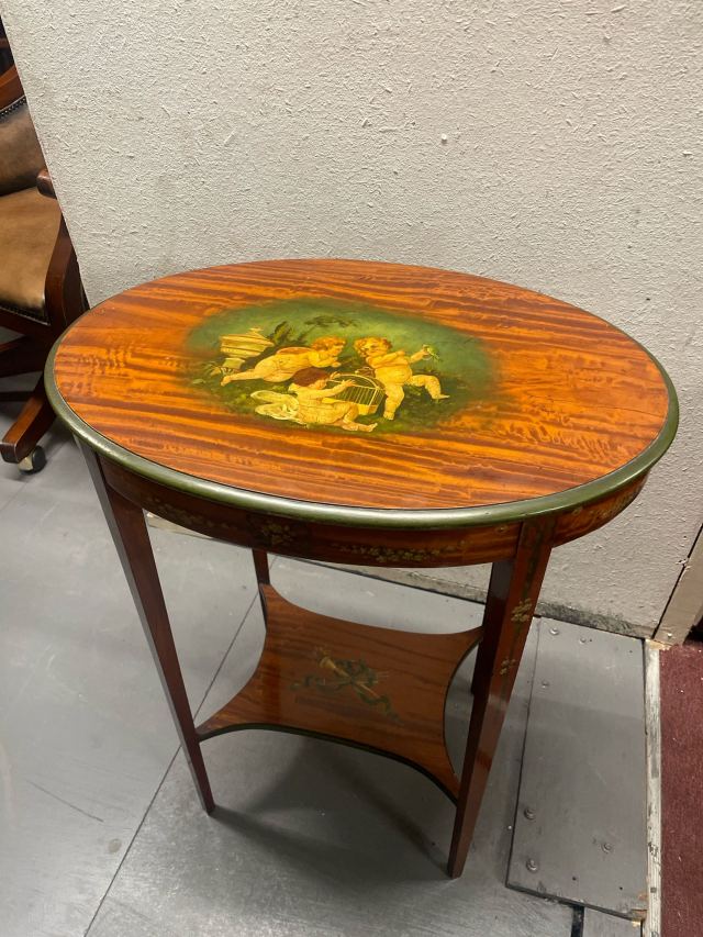 イギリス 1890年代 サテンウッド オケージョナルテーブル