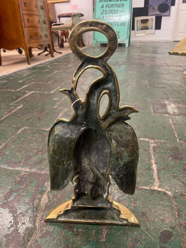 イギリス 1880年代 ブラス ドアストッパー