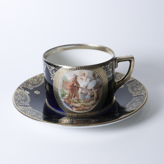 オーストリア 1890年代 デミタスカップ&ソーサー UR-101