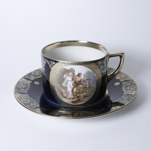 オーストリア 1890年代 デミタスカップ&ソーサー UR-102