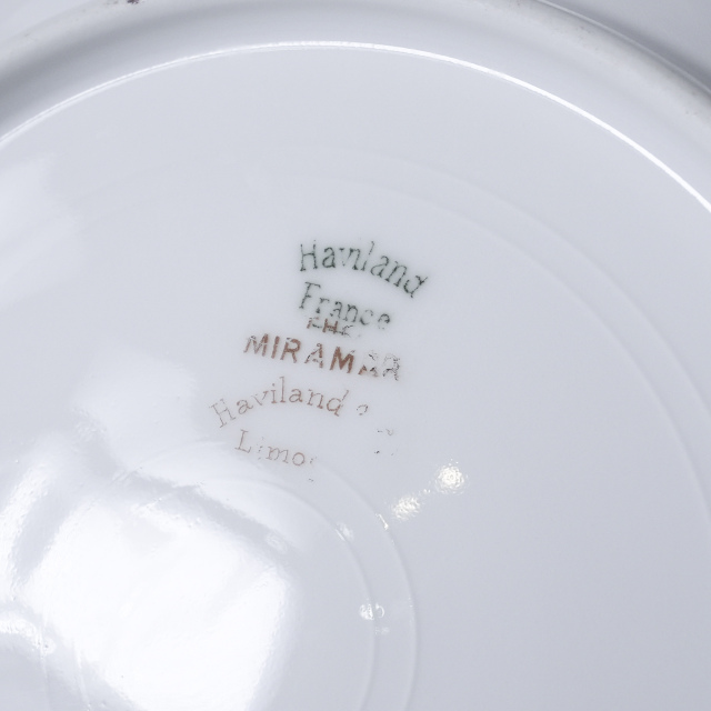 フランス 1890年代 Limoges Haviland リモージュアビラント プレート２枚 UR-111