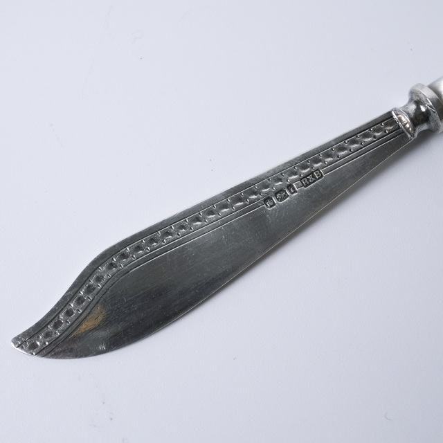 イギリス 1901年 Sheffield シェフィールド製 白蝶貝ハンドル