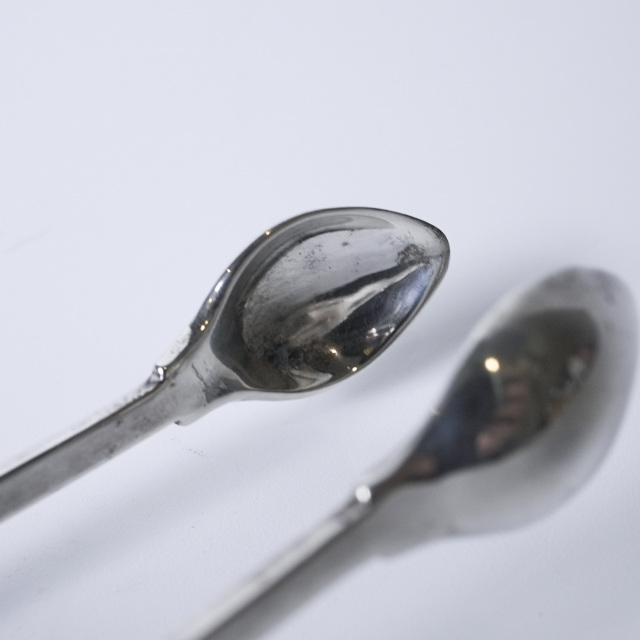 イギリス バーミンガム製 1921年 ティースプーン6本トングセット