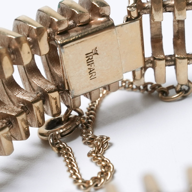 アメリカ 1950年代 Trifari トリファリ コスチュームジュエリー ブレスレット