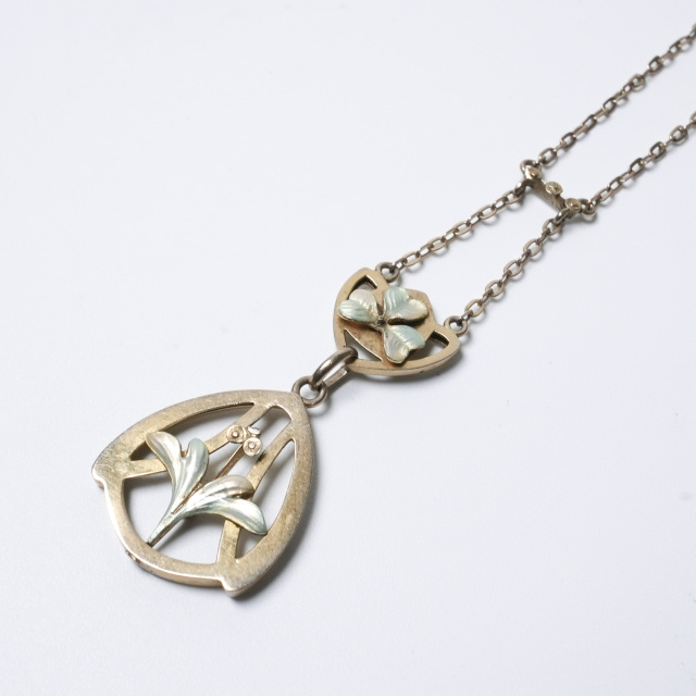 イギリス 1890年代 9Kゴールド アンティークジュエリー ペンダント