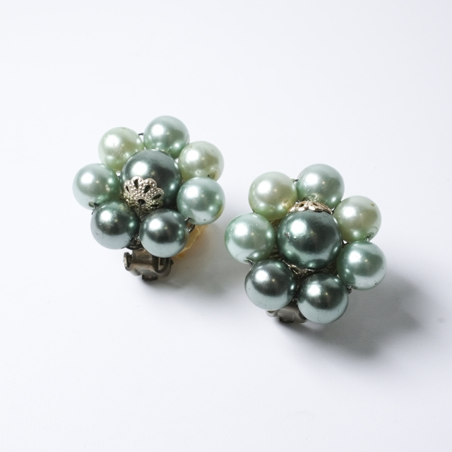 日本 1950年代 コスチュームジュエリー イヤリング