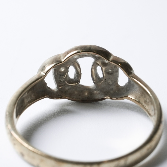 イギリス 1900年代 9Kゴールド ダイヤモンド アンティークジュエリー リング