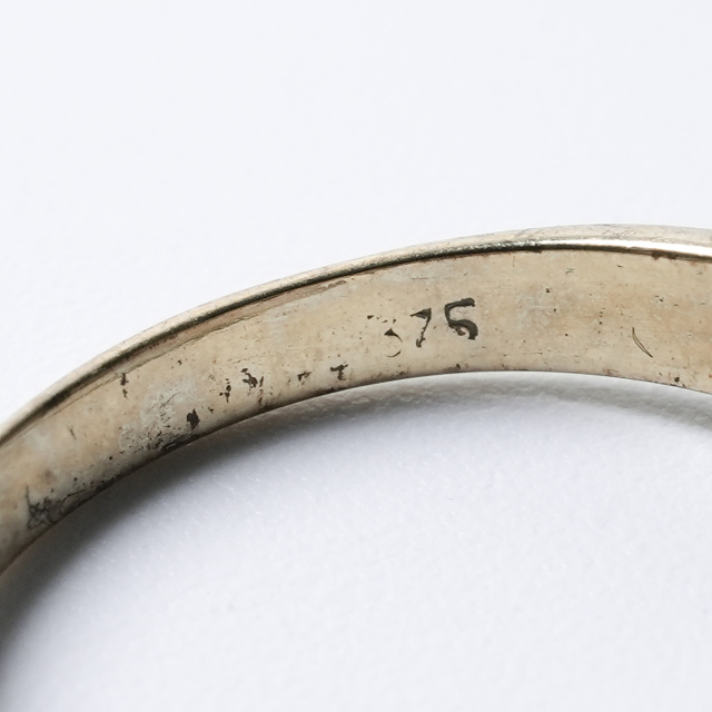 イギリス 1900年代 9Kゴールド ダイヤモンド アンティークジュエリー リング