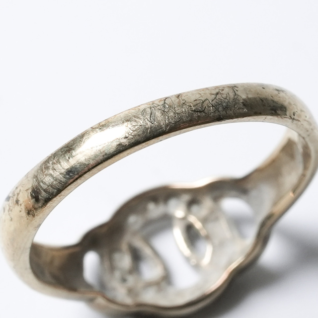 イギリス 1900年代 9Kゴールド ダイヤモンド アンティークジュエリー リング