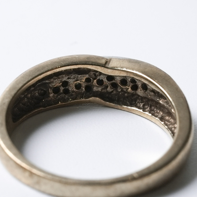 イギリス 1900年代 9Kゴールド エメラルド アンティークジュエリー リング