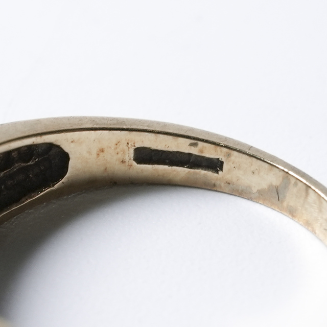 イギリス 1900年代 9Kゴールド エメラルド アンティークジュエリー リング