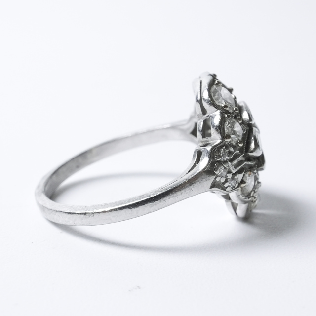 イギリス 1920年代 プラチナ ダイヤモンド アンティークジュエリー リング